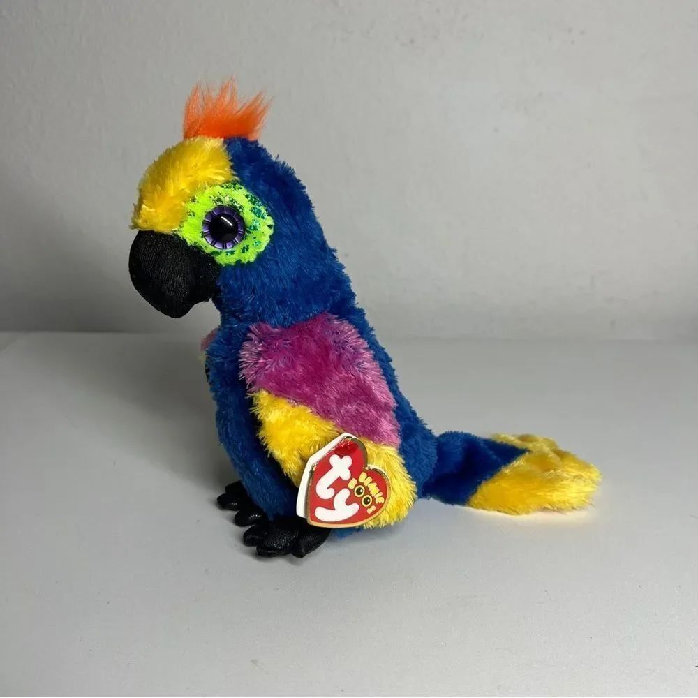 TY Beanie Boo Wynnie Parrot Plush Tags Attached NWT